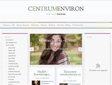 Tablet Screenshot of centrumenviron.com